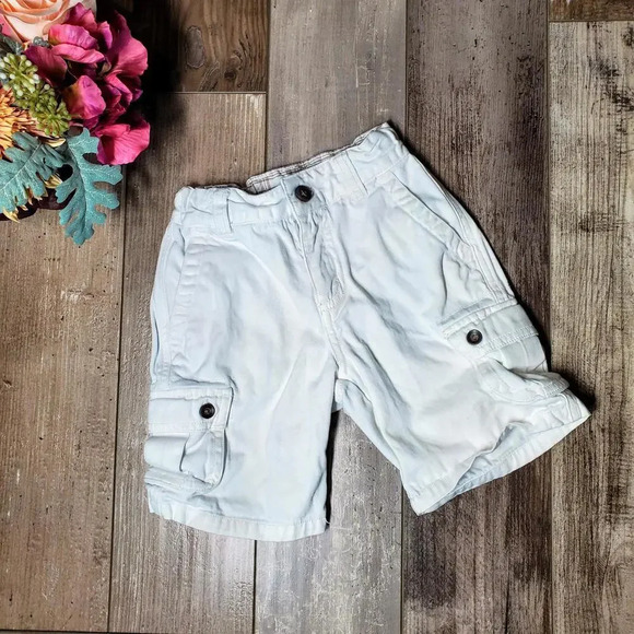 Janie and Jack Toddler Boy White Cotton Shorts Size 18-24m - Picture 1 of 7